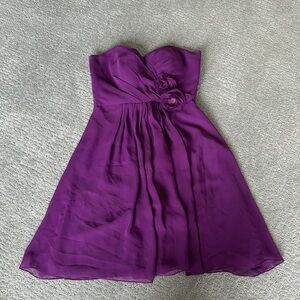 Pretty Maids purple Babydoll Mini Bridesmaid, Prom, Homecoming Dress